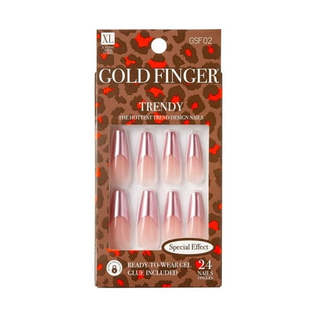 KISS NAIL GOLD FINGER TRENDY GSF02