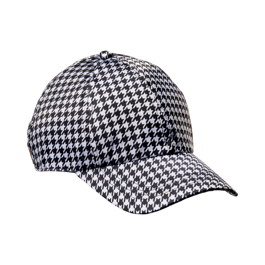 RED BY KISS SILKY BASEBALL CAP HOUNDS TOOTH FH017