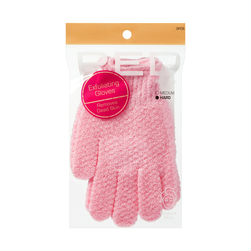 RED BY KISS SP05 SPA BODY EXFOLIATING GLOVES HARD