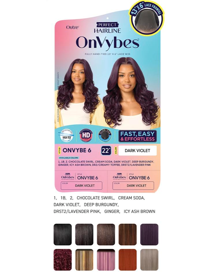 OUTRE WIG PERF.HAIRL.ONVYBE 6 COLOR DARK VIOLET