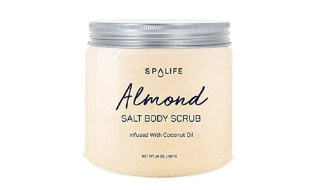 SPALIFE SALT BODY SCRUB ALMOND 20FL OZ