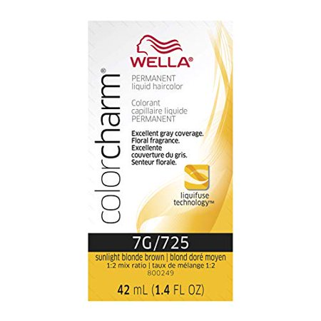 WELLA COLORCHARM LIQUID 7G/725 SUNLIGHT BLONDE BROWN