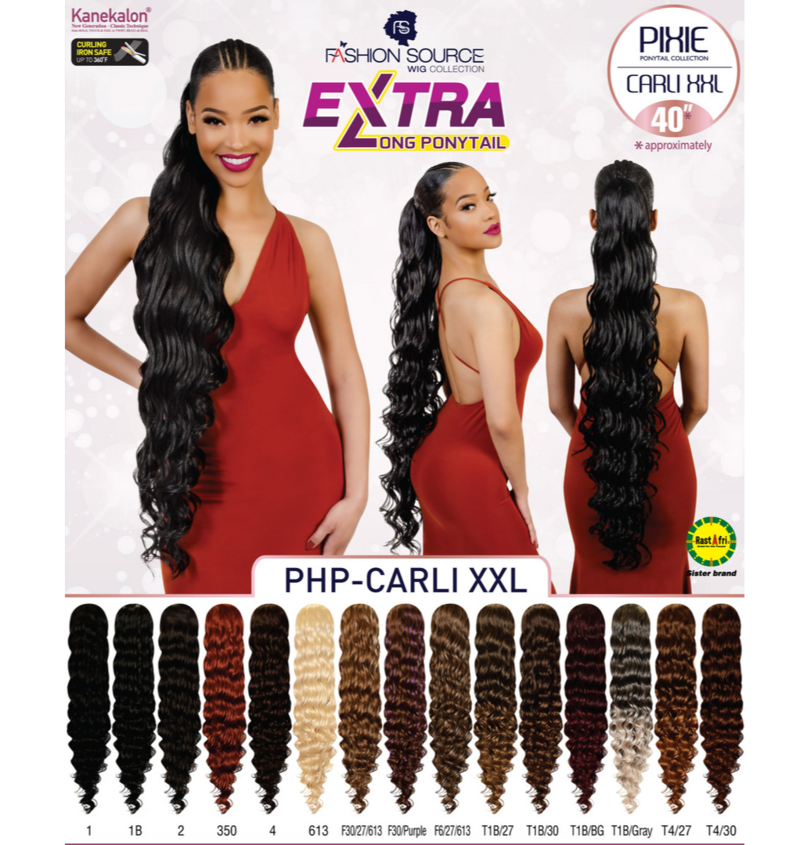 FASHION SOURCE PONYTAIL PHP CARLI XXL COLOR T1B/27