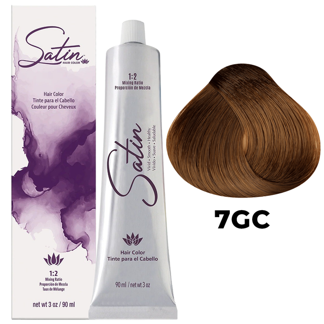 SATIN HAIR COLOR 7GC GOLDEN COPPER BLONDE