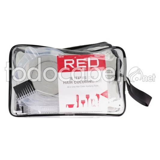 RED BY KISS 8 PIECE DIY HAIR COLORING KIT CK01