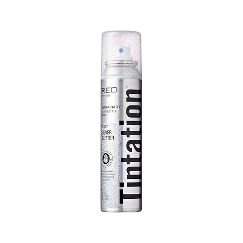 RED BY KISS TINTATION SILVER GLITTER SPRAY TCS27