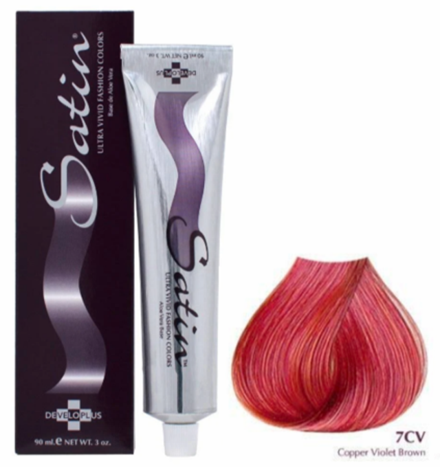 SATIN HAIR COLOR 7CV COPPER VIOLET BROWN