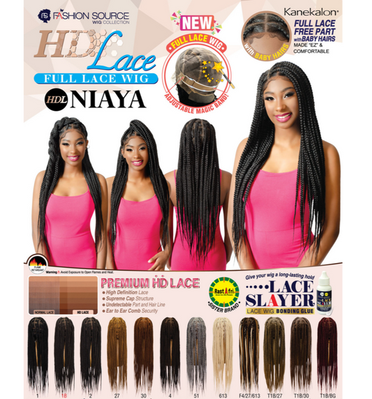FASHION SOURCE LACE WIG NIAYA COLOR F4/27/613