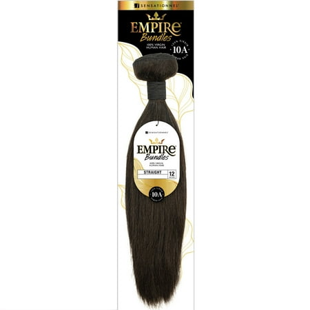 SENSATIONNEL EMPIRE BUNDLES HUMAN HAIR 14'' STRAIGHT NATURAL BLACK
