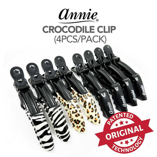 ANNIE CROCODILE CLIPS BLACK 3238
