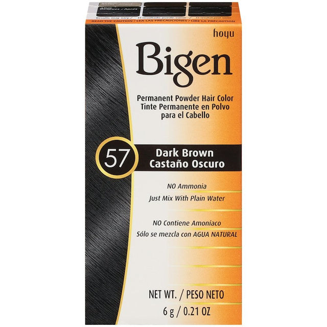 BIGEN PERMANENT HAIR COLOR DARK BROWN 57