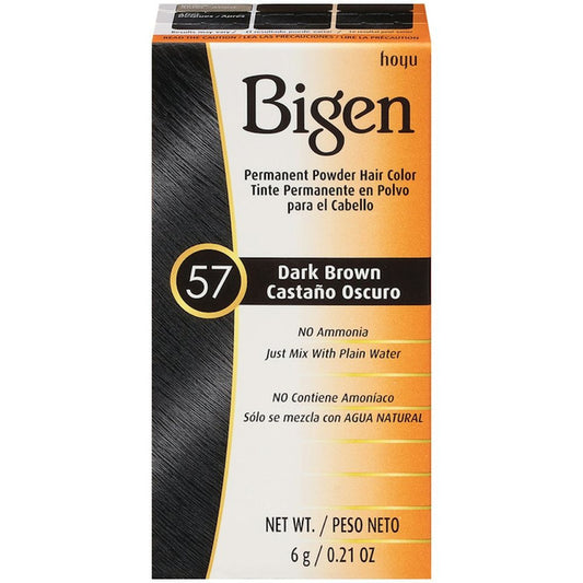 BIGEN PERMANENT HAIR COLOR DARK BROWN 57