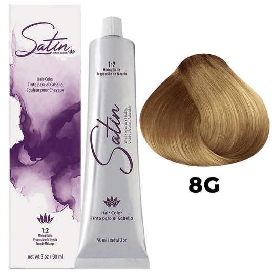 SATIN HAIR COLOR 8G LIGHT GOLDEN BLONDE
