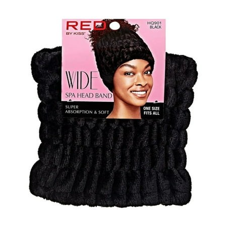 RED BY KISS WIDE SPA HEAD BAND HQ901 BLACK