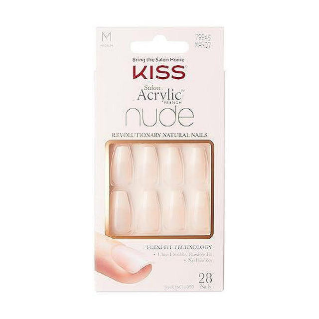 KISS NAIL ACRYLIC NUDE KAN07