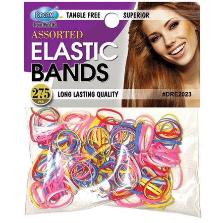 DREAM WORLD ASSORTED ELASTIC BANDS 275 PCS