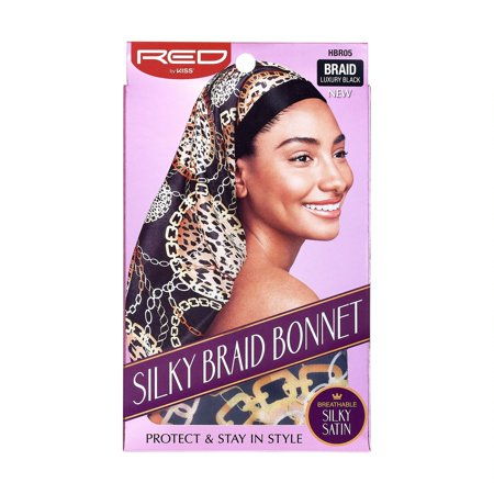 RED BY KISS SILKY BRAID BONNET HBR05