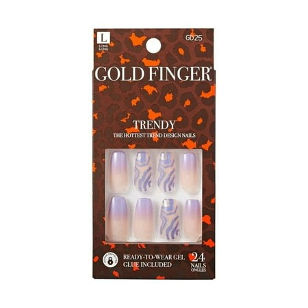 KISS NAIL GOLD FINGER TRENDY GD25