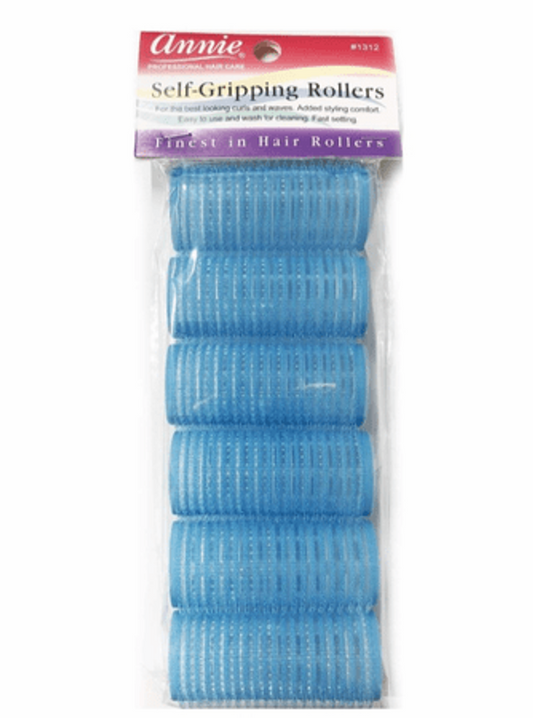ANNIE SELF GRIPPING ROLLERS 1'' BLUE