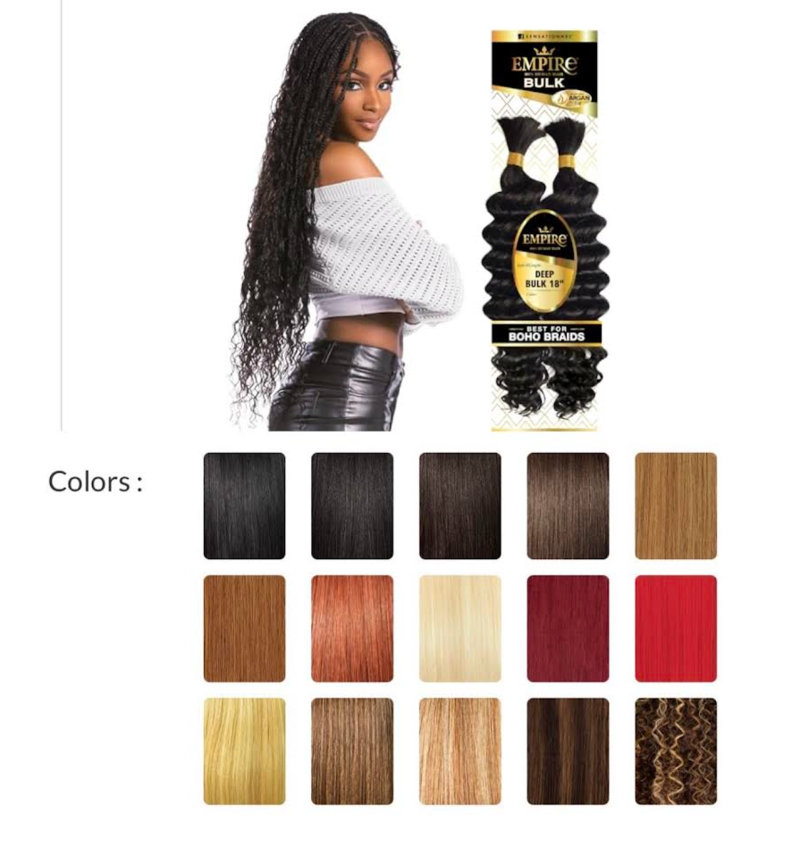 SENSATIONNEL EMPIRE BULK BOHO BRAID 18'' DEEP BODY COLOR 1B