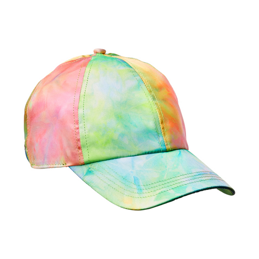 RED BY KISS SILKY BASEBALL CAP TIE DYE FH019