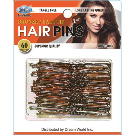 DREAM WORLD HAIR PINS BRONZE 60 PCS