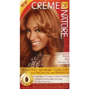 CREME OF NATURE GEL HAIR COLOR LIGHT CARAMEL BROWN 9.2