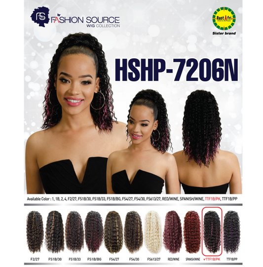 FASHION SOURCE PONYTAIL HSHP-7206N F2/27