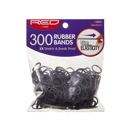 RED BY KISS 300PCS RUBBER BANDS HRB01