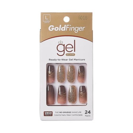 KISS NAIL GOLD FINGER TRENDY GD18