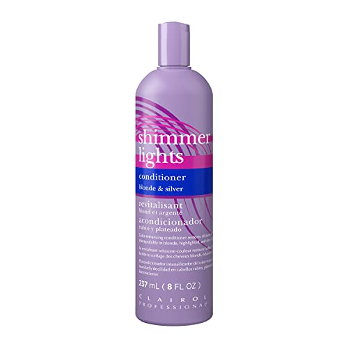 CLAIROL SHIMMER LIGHTS CONDITIONER BLONDE & SILVER 8FL OZ