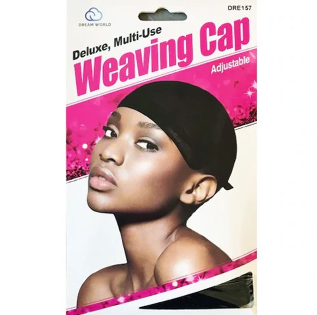 DREAM WORLD ADJUSTABLE WEAVING CAP BLK