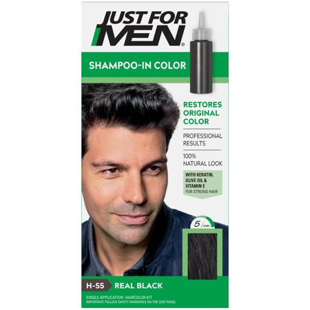 JUST FOR MEN SHAMPOO IN COLOR REAL BLACK