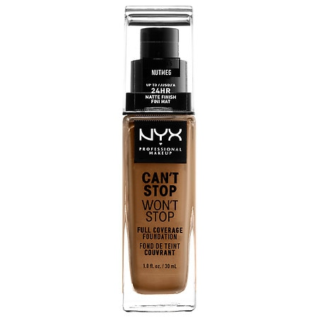 NYX PROFESSIONAL MAKEUP CANT STOP WONT STOP FOUNDAT. NUTMEG