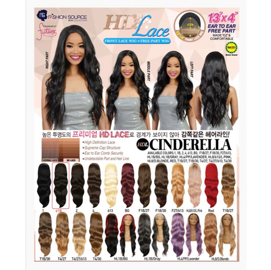 GOLDEN STATE FASHION SOURCE EZ SYNTHETIC LACE FRONT WIG EZL-CINDERELLA COLOR 613