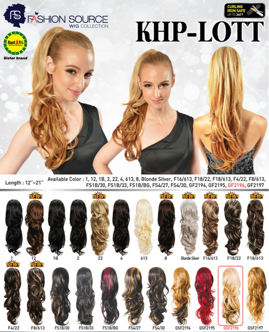 FASHION SOURCE KHP LOTT PONYTAIL COLOR 1B