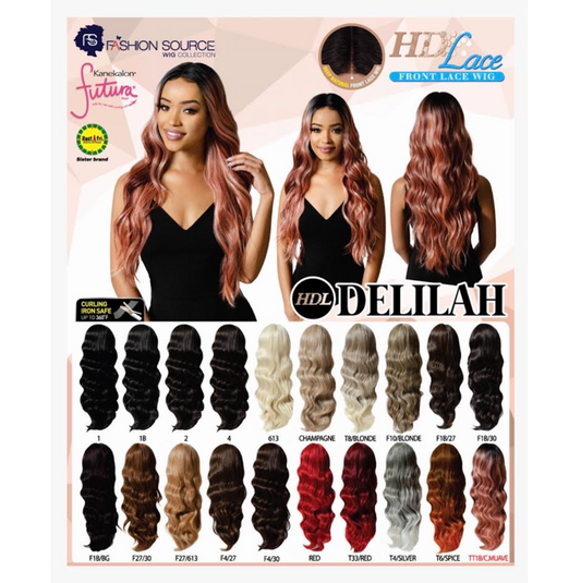 GOLDEN STATE FASHION SOURCE EZ SYNTHETIC LACE FRONT WIG EZL-DELILAH COLOR T33/RED