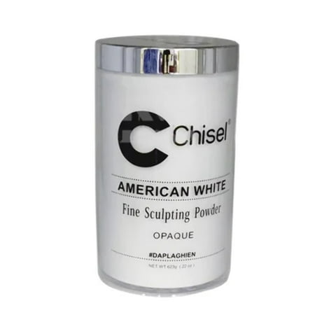 CHISEL AMERICAN WHITE FINE SCULPTING POWDER 22OZ