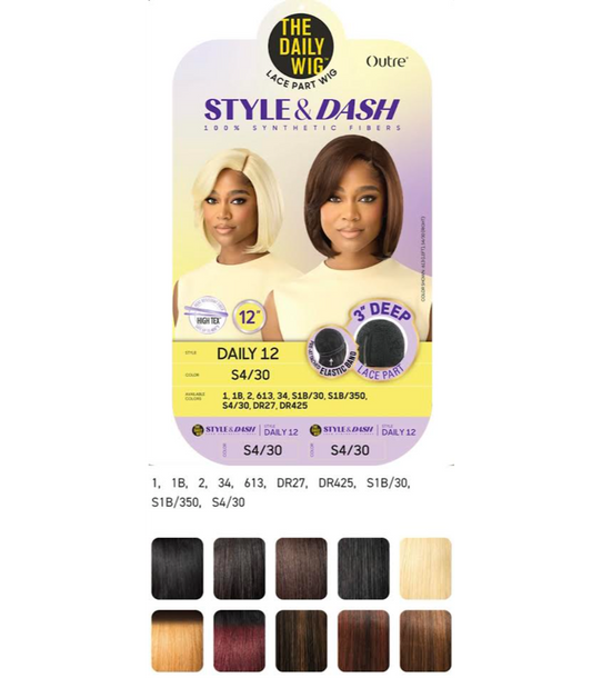 OUTRE HAIR WIG DAILY 12 COLOR S1B/350