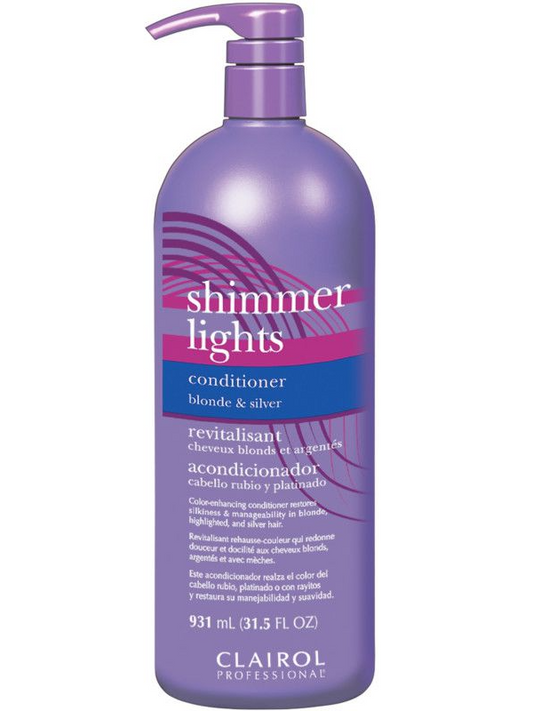 CLAIROL SHIMMER LIGHTS CONDITIONER BLONDE & SILVER 31.5 OZ