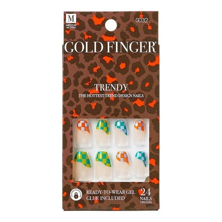 KISS NAIL GOLD FINGER TRENDY GD32