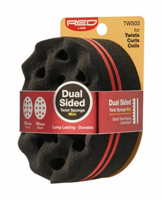 RED BY KISS MEDIUM TWS02 DUAL SIDED TWIST SPONGE