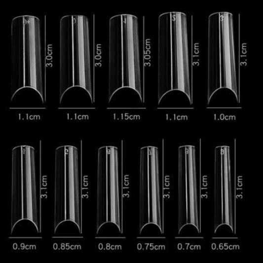 CRE8TION NAIL TIPS FOR ACRYLIC 11 CLEAR