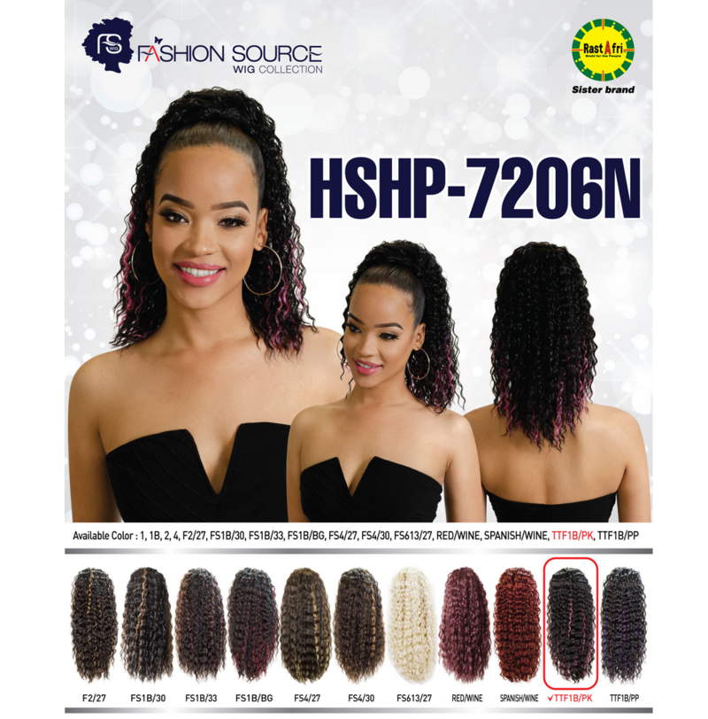 FASHION SOURCE PONYTAIL HSHP-7206N COLOR FS613/27