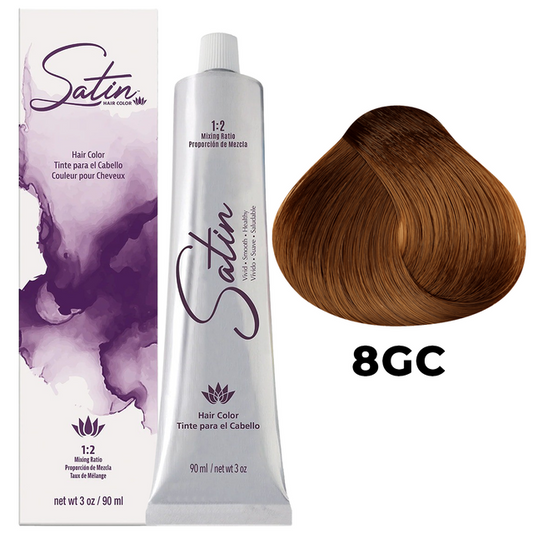 SATIN HAIR COLOR 8GC LIGHT GOLDEN COPPER BLONDE