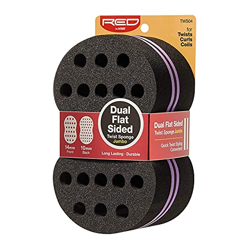 RED BY KISS JUMBO TWS04 DUAL SIDED TWIST SPONGE