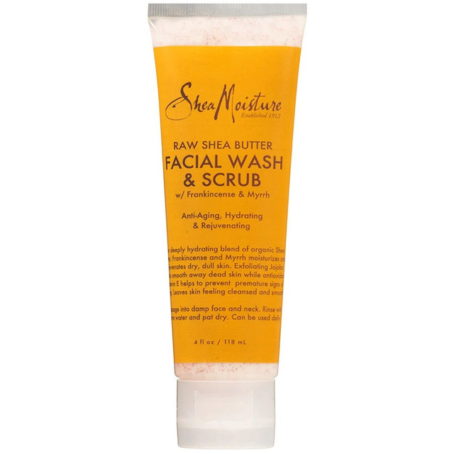 SHEA MOISTURE FACIAL WASH & SCRUB 4OZ