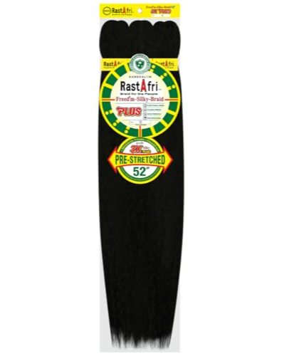 RASTAFRI SILKY BRAID 52'' 3X COLOR 1B