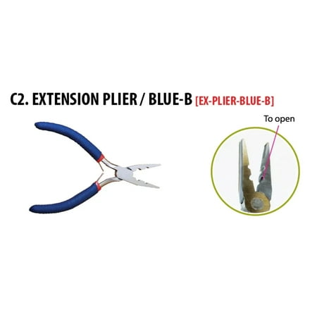 HAIR EXTENSION EX PLIER BLUE