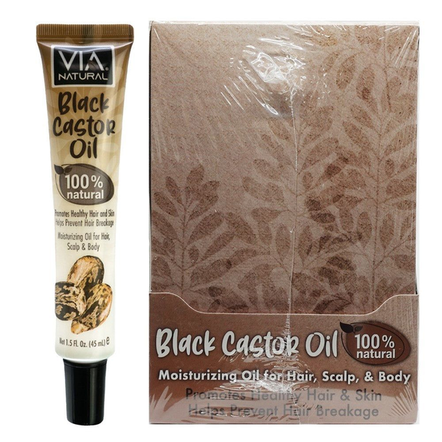 VIA NATURE BLACK CASTOR OIL 1.5FL OZ